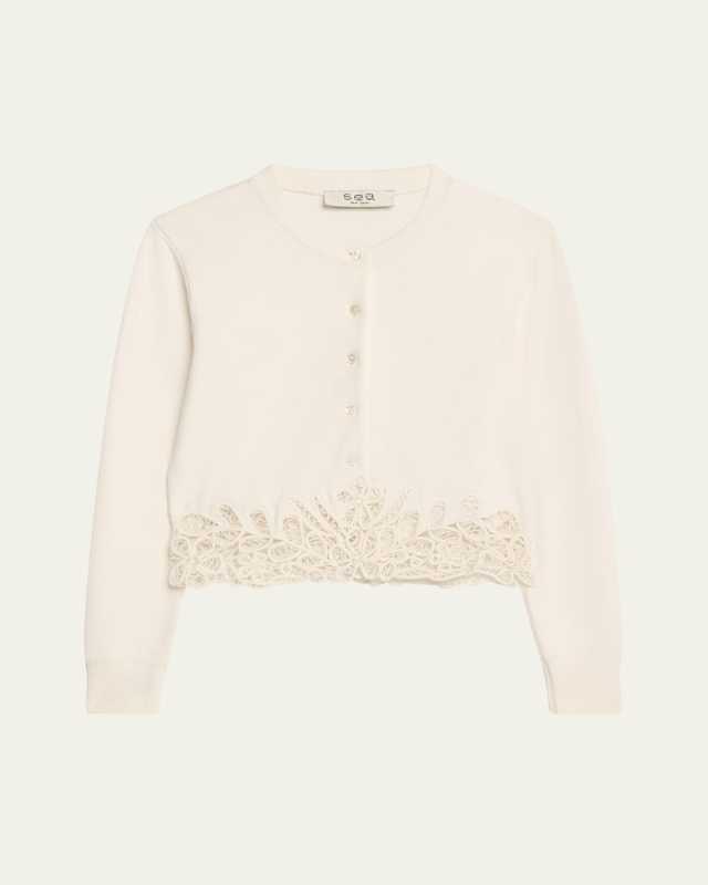 Iyla Embroidered Crop Cardigan